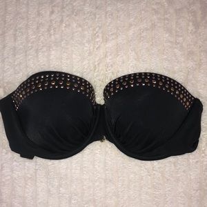 Black Victoria’s Secret Bikini Bandeau Top - NWOT